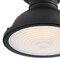 Westinghouse Fixture Ceiling Outdr SemiFlush-Mount 60W Orson 9In Txt, Black Frost Prsm Glass 6113200 - alternate 4